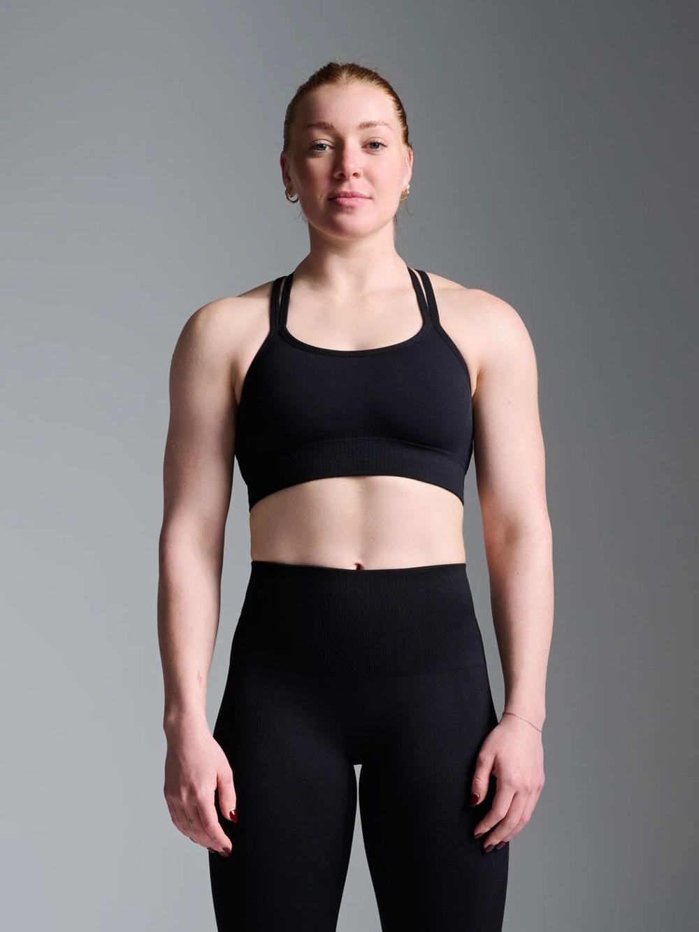 LNDR Blade Sports Bra NWT Black Size S/M Seamless $68 MSRP